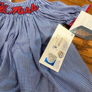 Ole Miss girls 12 mo smocked dress